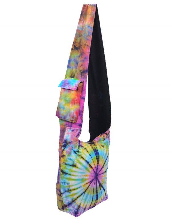 Round Tie Dye Cotton Bohemian Hippie Boho Crossbody Hobo Bag